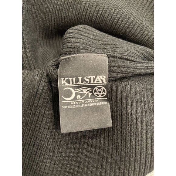 Killstar Witch Knit Sweater Dress Black Large Batwing Grunge Goth Emo - Picture 4 of 9